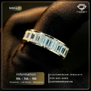 Nhẫn Nam Vàng Đính Đá Moissanite – NN1421