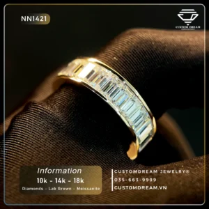 Nhẫn Nam Vàng Đính Đá Moissanite – NN1421