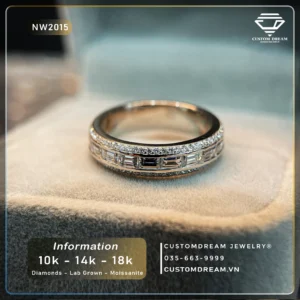 Nhẫn Nữ Vàng Đính Đá Moissanite – NW2015
