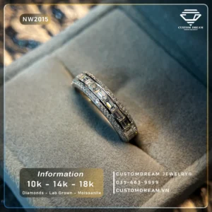 Nhẫn Nữ Vàng Đính Đá Moissanite – NW2015