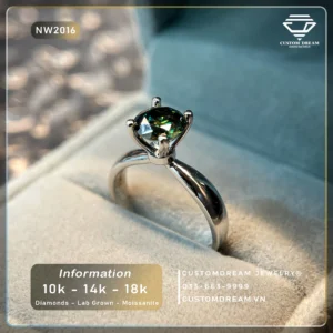 Nhẫn Nữ Vàng Đính Đá Moissanite – NW2016