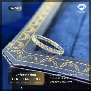 Nhẫn Nữ Vàng Đính Đá Moissanite – NW2039