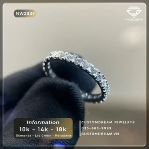 Nhẫn Nữ Vàng Đính Đá Moissanite – NW2039