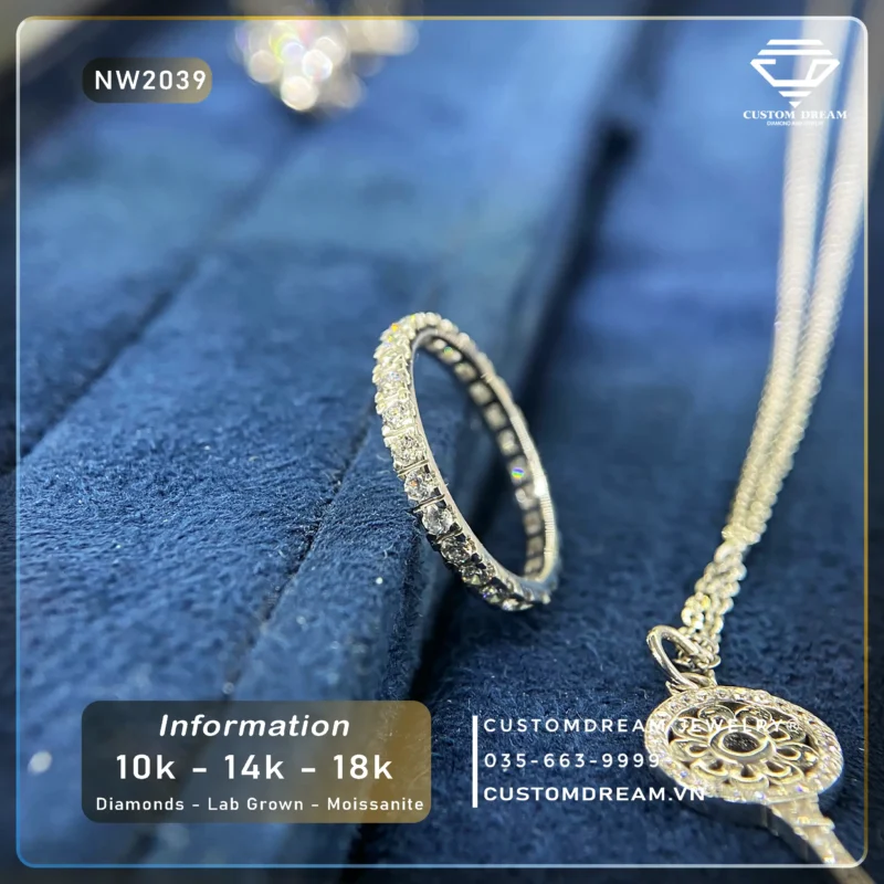Nhẫn Nữ Vàng Đính Đá Moissanite – NW2039