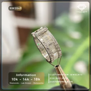 Nhẫn Nữ Vàng Đính Đá Moissanite – NW2049