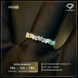 Nhẫn Nữ Vàng Đính Đá Moissanite – NW2062