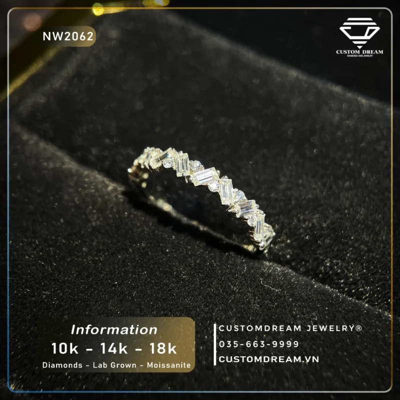 Nhẫn Nữ Vàng Đính Đá Moissanite – NW2062