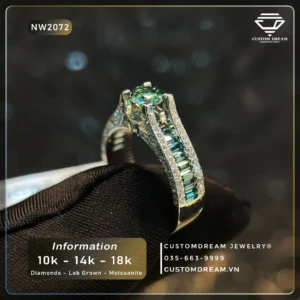 Nhẫn Nữ Vàng Đính Đá Moissanite – NW2072