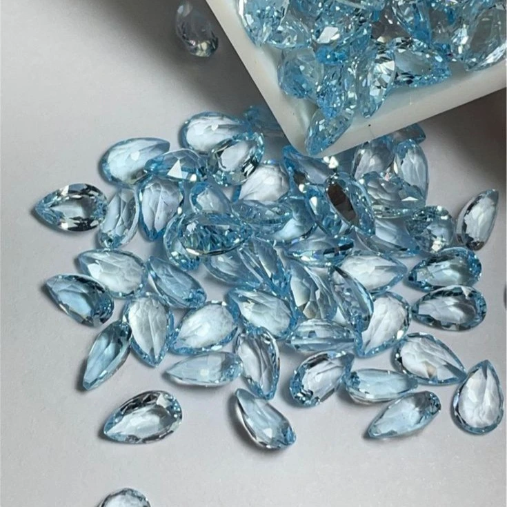 Đá topaz thiên nhiên xanh blue