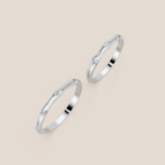 Nhẫn Cưới Dáng Tre Đính Kim Cương Nuôi Cấy Cho Cặp Đôi – 382